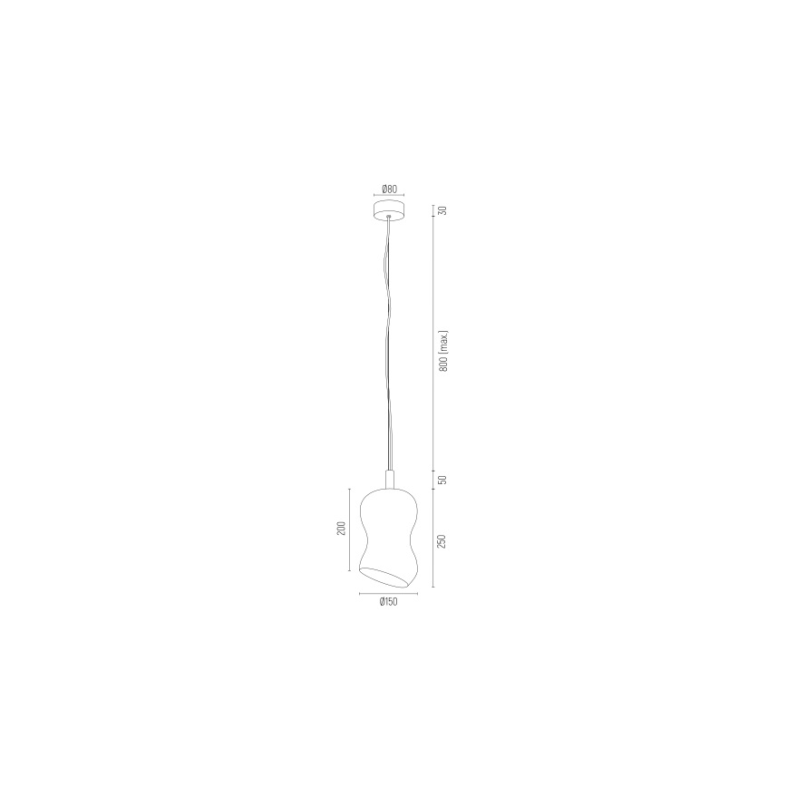 Argon 8038 - Lühter SALERNO 1xE27/15W/230V kuldne