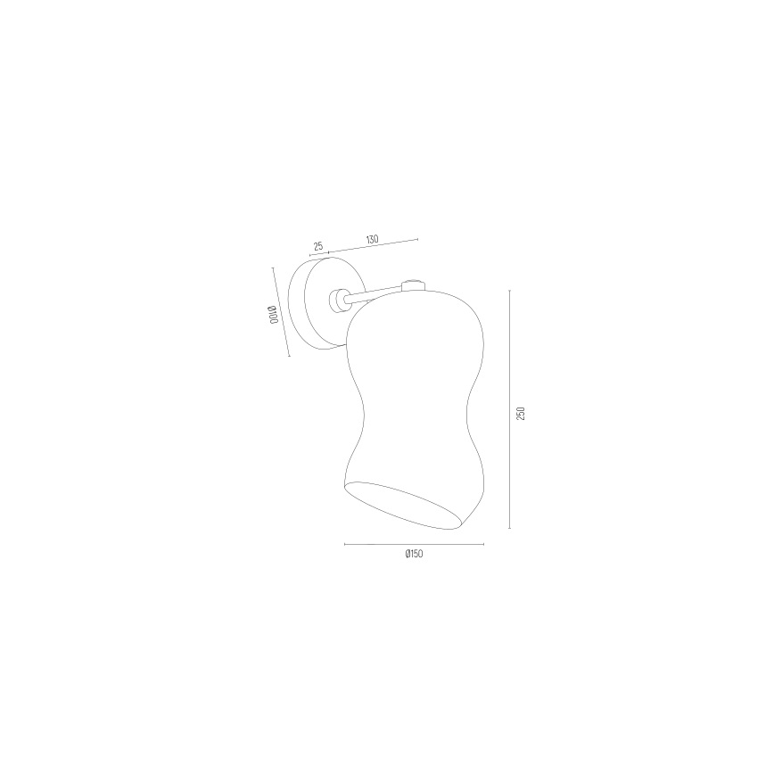 Argon 8046 - Seinavalgusti SALERNO 1xE27/15W/230V kuldne