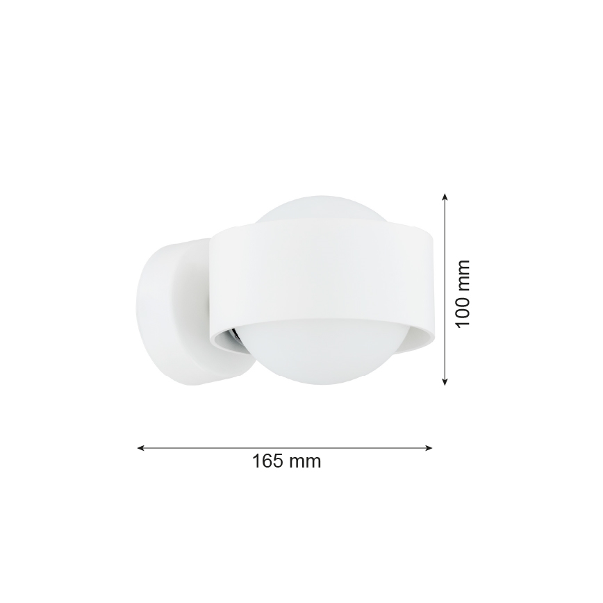 Argon 8057 - Seinavalgusti MASSIMO PLUS 1xG9/6W/230V valge