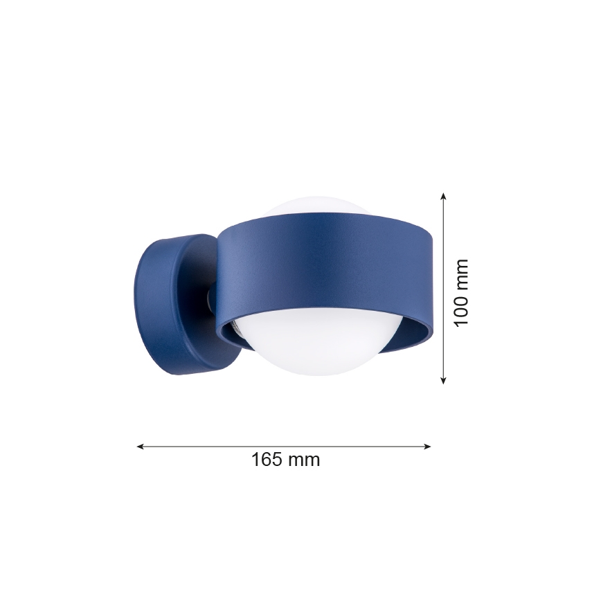 Argon 8061 - Seinavalgusti MASSIMO PLUS 1xG9/6W/230V sinine