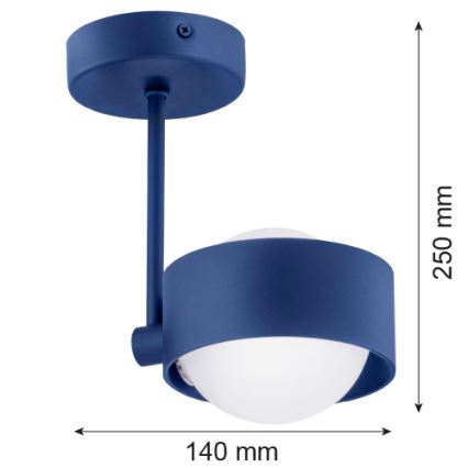 Argon 8062 - Lühter MASSIMO PLUS 1xG9/6W/230V sinine