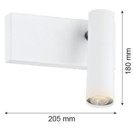 Argon 8064 - Kohtvalgusti seinale ETNA 1xG9/6W/230V valge