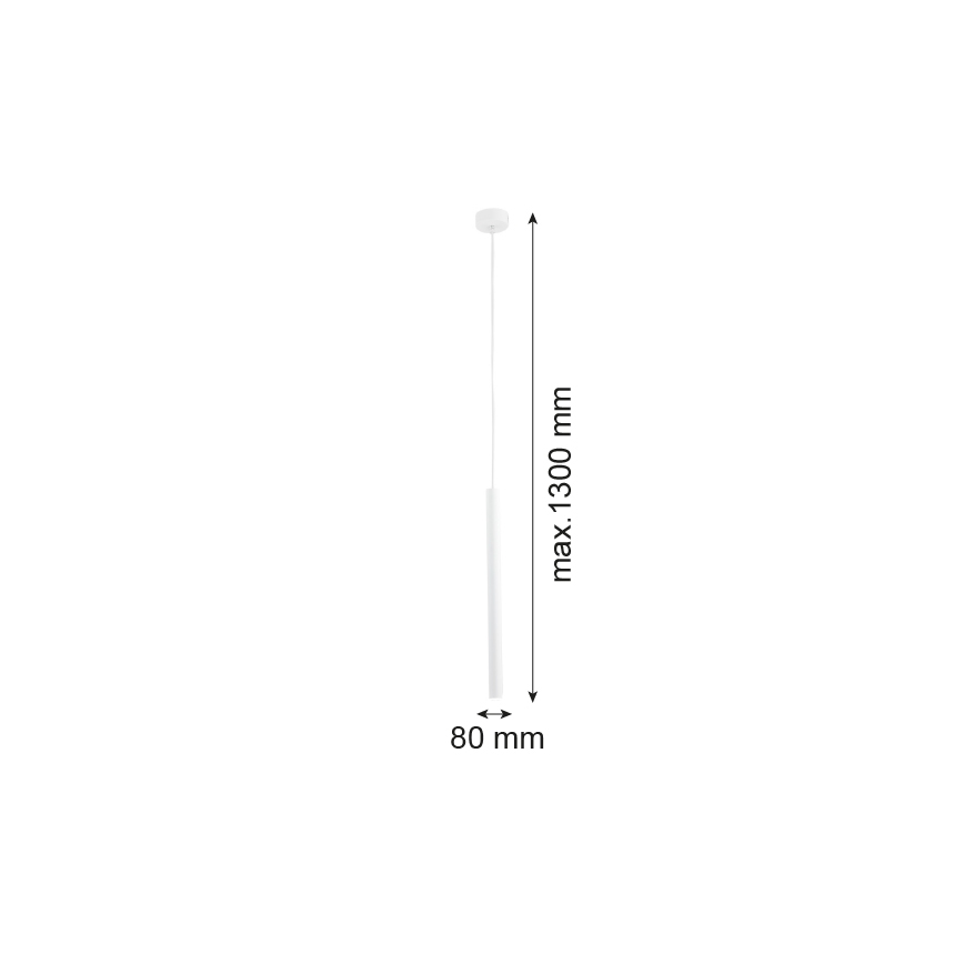 Argon 8066 - Ripplühter ETNA PLUS 1xG9/6W/230V valge