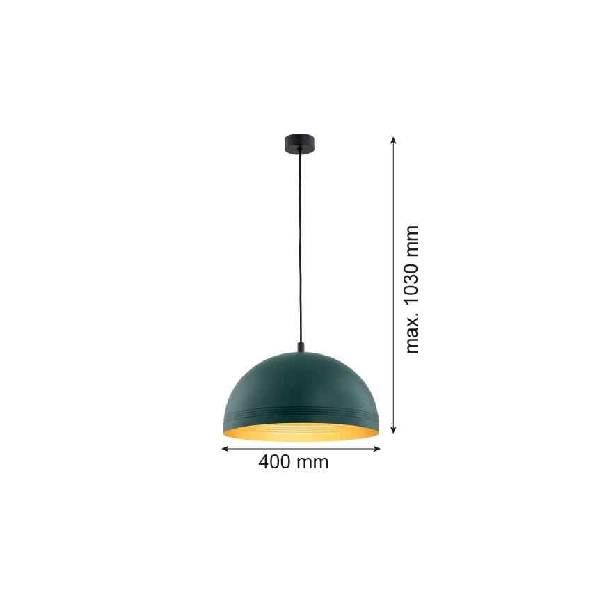Argon 8243 - Lühter BONITA 1xE27/15W/230V roheline