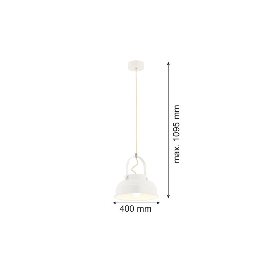 Argon 8284 - Lühter DAKOTA 1xE27/15W/230V valge