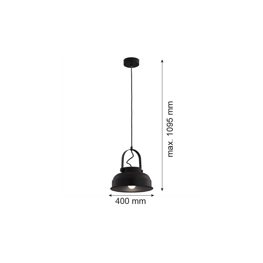 Argon 8285 - Lühter DAKOTA 1xE27/15W/230V must
