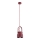 Argon 8292 - Lühter LOGAN 1xE27/15W/230V d. 14 cm punane