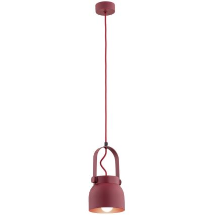 Argon 8292 - Lühter LOGAN 1xE27/15W/230V d. 14 cm punane