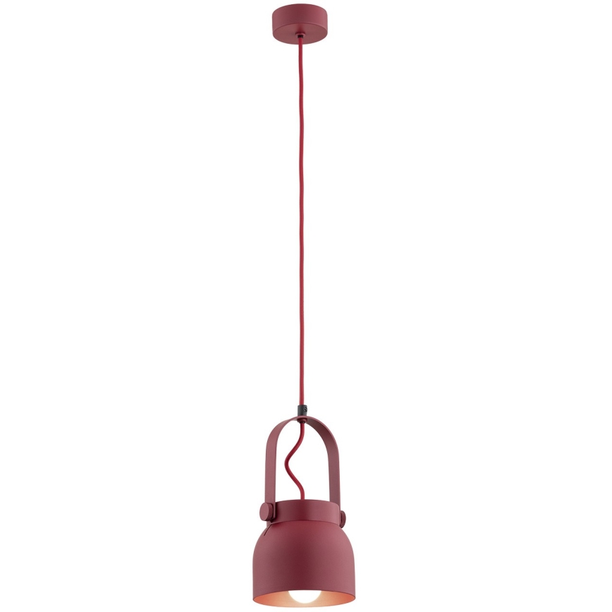 Argon 8292 - Lühter LOGAN 1xE27/15W/230V d. 14 cm punane