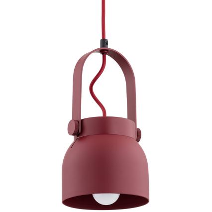 Argon 8292 - Lühter LOGAN 1xE27/15W/230V d. 14 cm punane