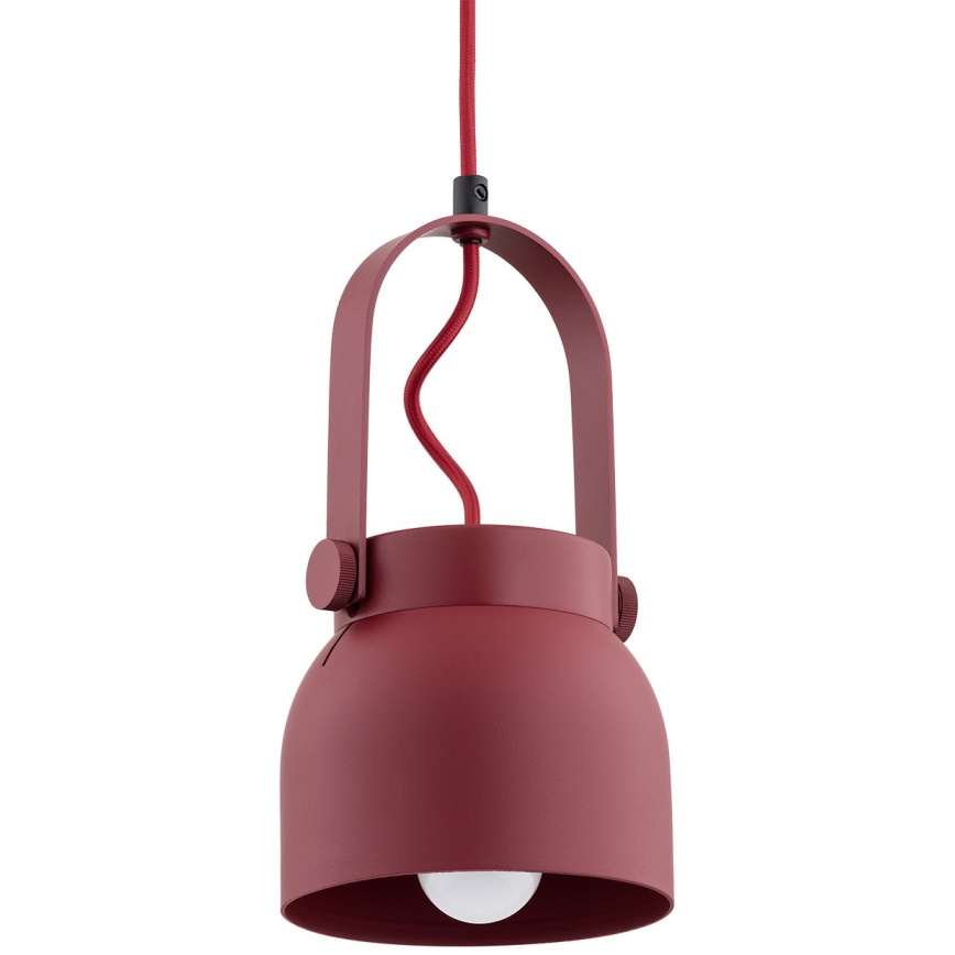 Argon 8292 - Lühter LOGAN 1xE27/15W/230V d. 14 cm punane