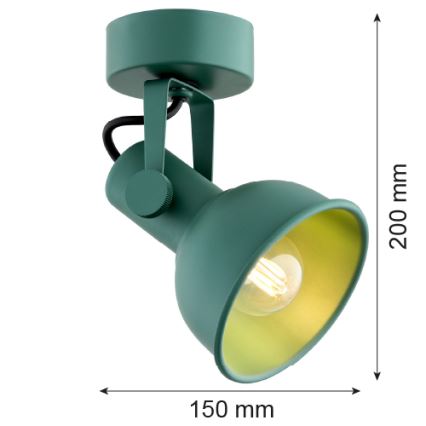 Argon 8299 - Kohtvalgusti LENORA 1xE14/7W/230V roheline