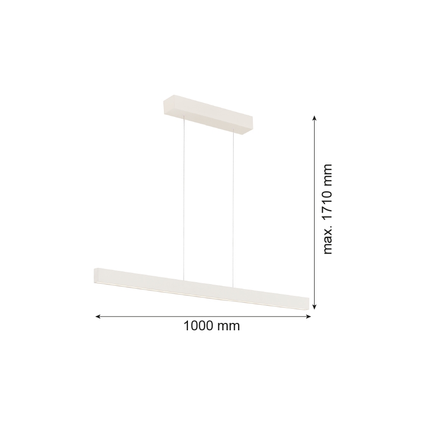 Argon 8302 - LED Lühter BALANS LED/35W/230V 3000K kreemikas