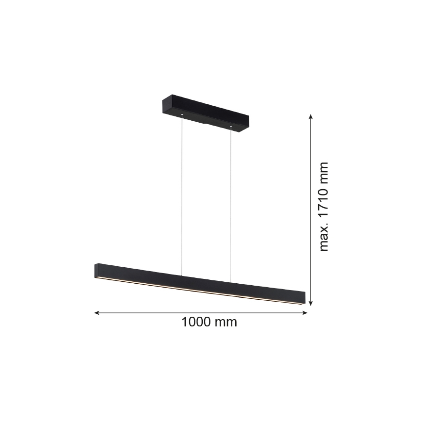 Argon 8303 - LED Lühter BALANS LED/35W/230V 3000K must