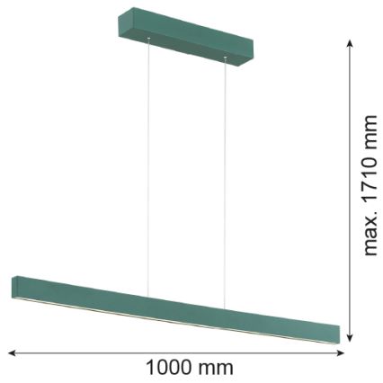 Argon 8305 - LED Lühter BALANS LED/35W/230V 3000K roheline