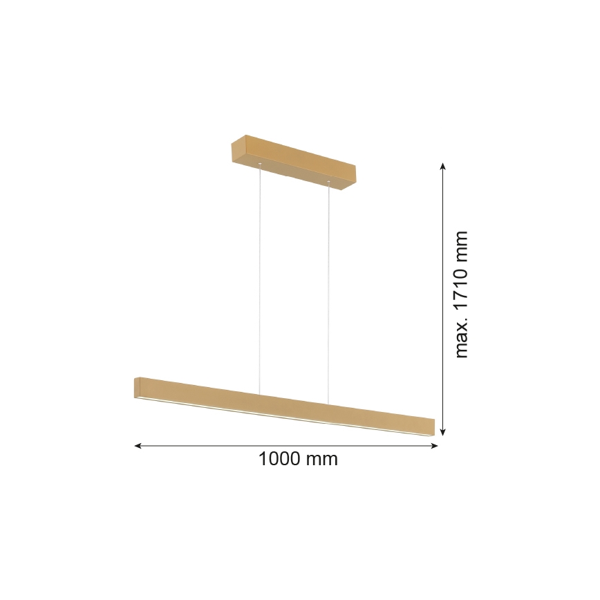 Argon 8306 - LED Lühter BALANS LED/35W/230V 3000K kuldne