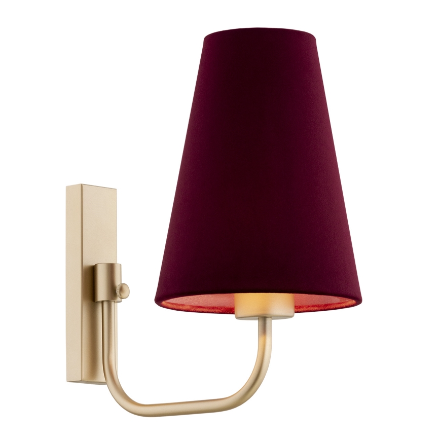 Argon 8313 - Seinavalgusti SAFIANO 1xE27/15W/230V burgundy