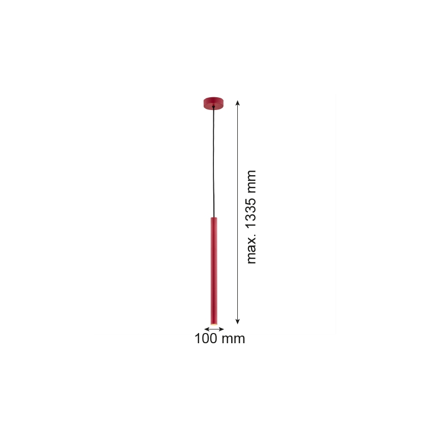 Argon 8331 - LED Lühter RIO LED/4,2W/230V 3000K punane