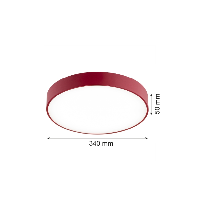 Argon 8334 - LED Laevalgusti TIAMO LED/22W/230V 4000K punane