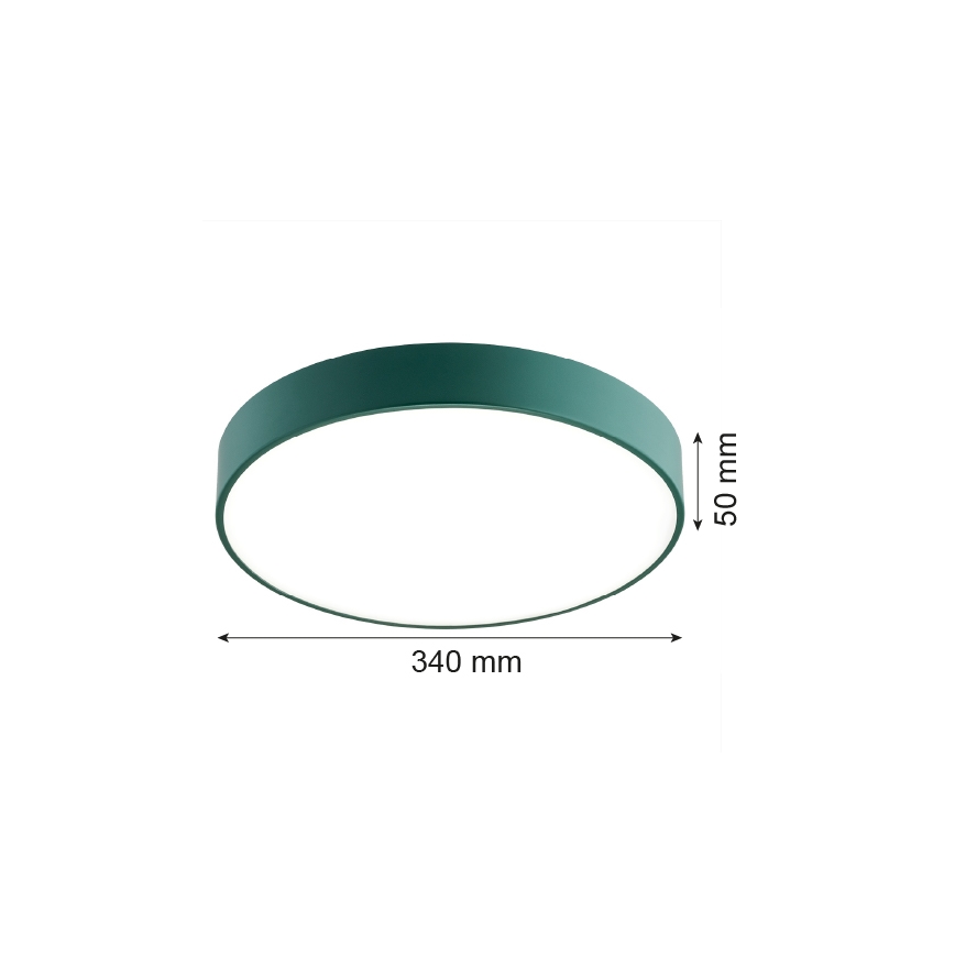 Argon 8335 - LED Laevalgusti TIAMO LED/22W/230V 4000K roheline
