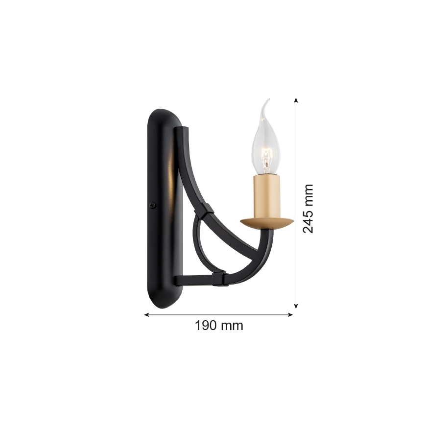 Argon 8355 - Seinavalgusti LORENZO 1xE14/7W/230V