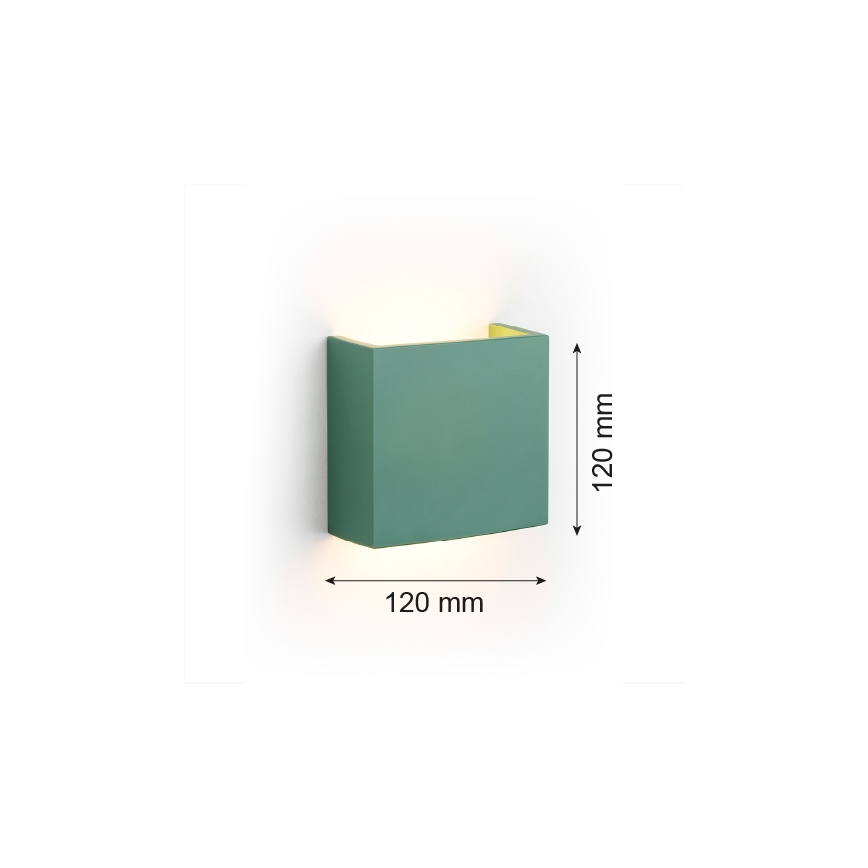 Argon 8362 - LED Seinavalgusti GENT LED/3,6W/230V 3000K roheline