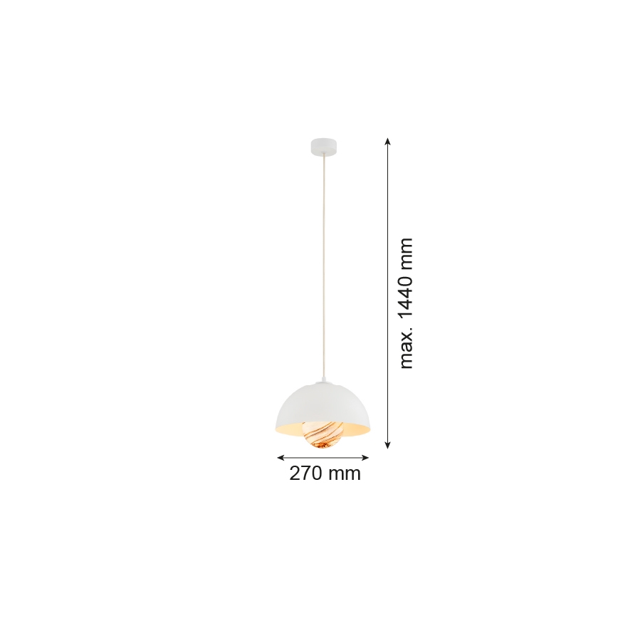 Argon 8443 - Lühter PIAVA 1xE14/7W/230V alabaster valge