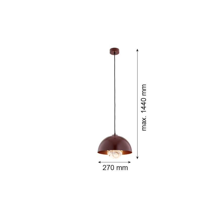 Argon 8444 - Lühter PIAVA 1xE14/7W/230V alabaster pruun