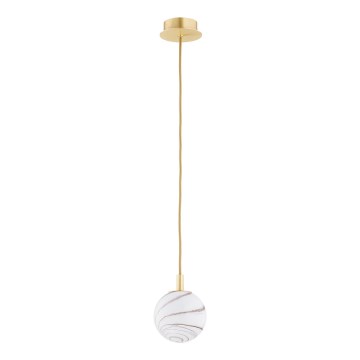Argon 8450 - Lühter ALMIROS 1xE14/7W/230V d. 12 cm alabaster kuldne