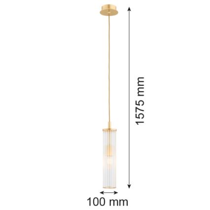Argon 8489 - Lühter HAMPTON 1xE14/7W/230V kuldne