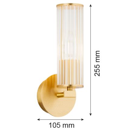 Argon 8497 - Seinavalgusti HAMPTON 1xE14/7W/230V kuldne