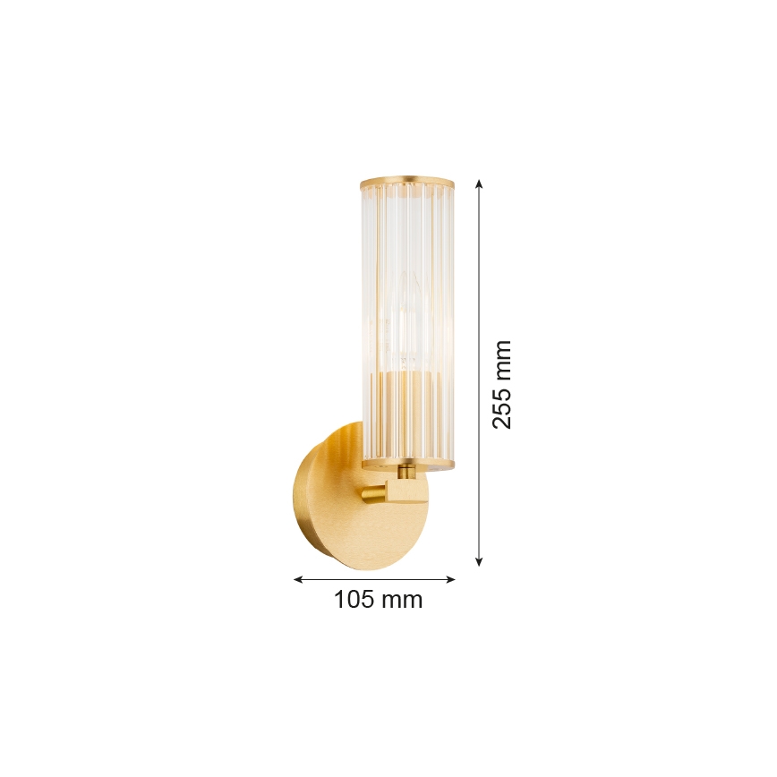 Argon 8497 - Seinavalgusti HAMPTON 1xE14/7W/230V kuldne