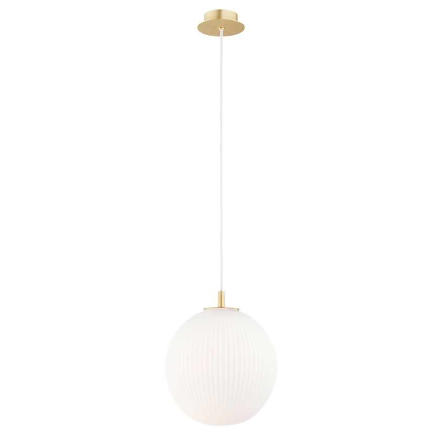Argon 8507 - Lühter PALOMA 1xE27/15W/230V d. 25 cm kuldne/valge