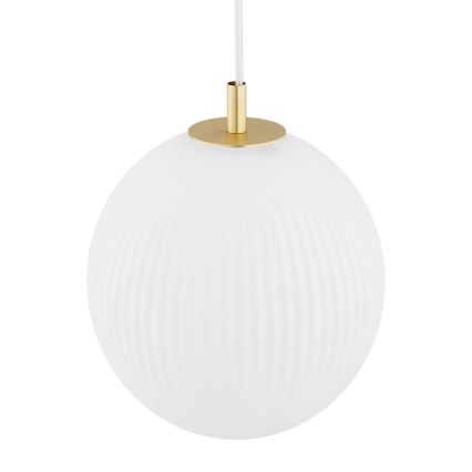Argon 8507 - Lühter PALOMA 1xE27/15W/230V d. 25 cm kuldne/valge