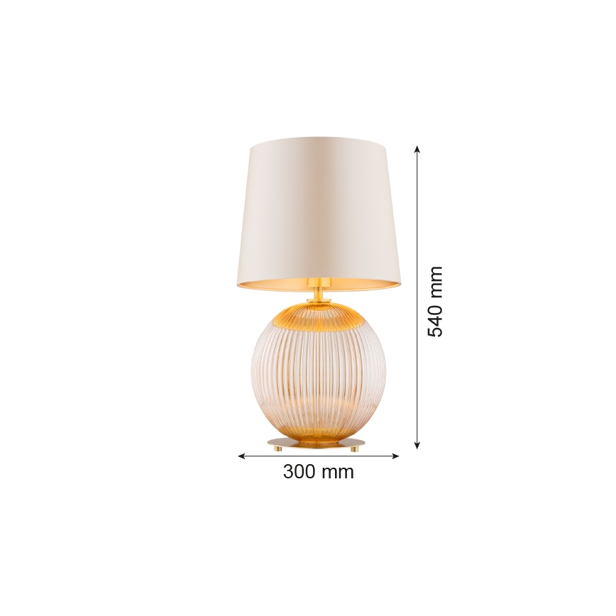 Argon 8535 - Laualamp HAMILTON 1xE27/15W/230V 54 cm kreemikas/beež