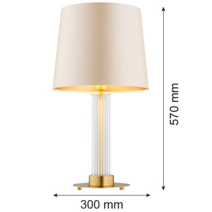 Argon 8541 - Laualamp HAMPTON 1xE27/15W/230V 57 cm beež