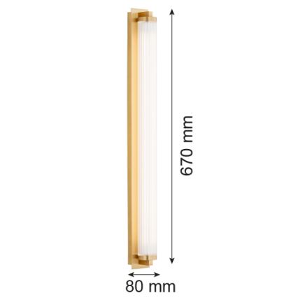 Argon 8622 - LED Seinavalgusti HAMPTON LED/34W/230V 3000K messing