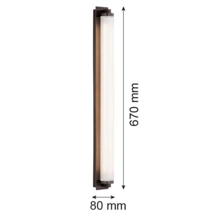 Argon 8623 - LED Seinavalgusti HAMPTON LED/34W/230V 3000K must