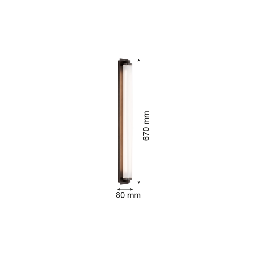Argon 8623 - LED Seinavalgusti HAMPTON LED/34W/230V 3000K must