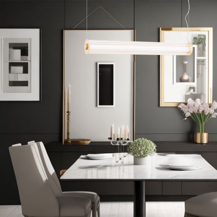 Argon 8624 - LED Lühter HAMPTON LED/90W/230V 3000K 120 cm messing