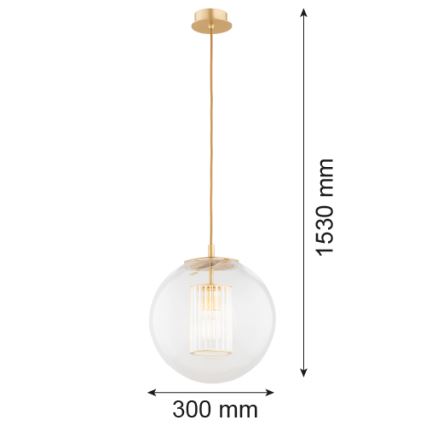 Argon 8626 - Lühter HAMPTON 1xE27/15W/230V