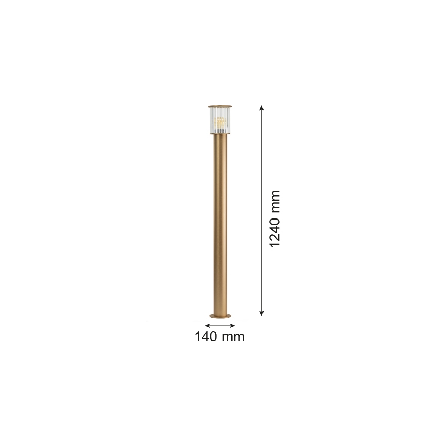 Argon 8754 - Välivalgusti NORFOLK 1xE27/15W/230V IP44 124cm kuldne