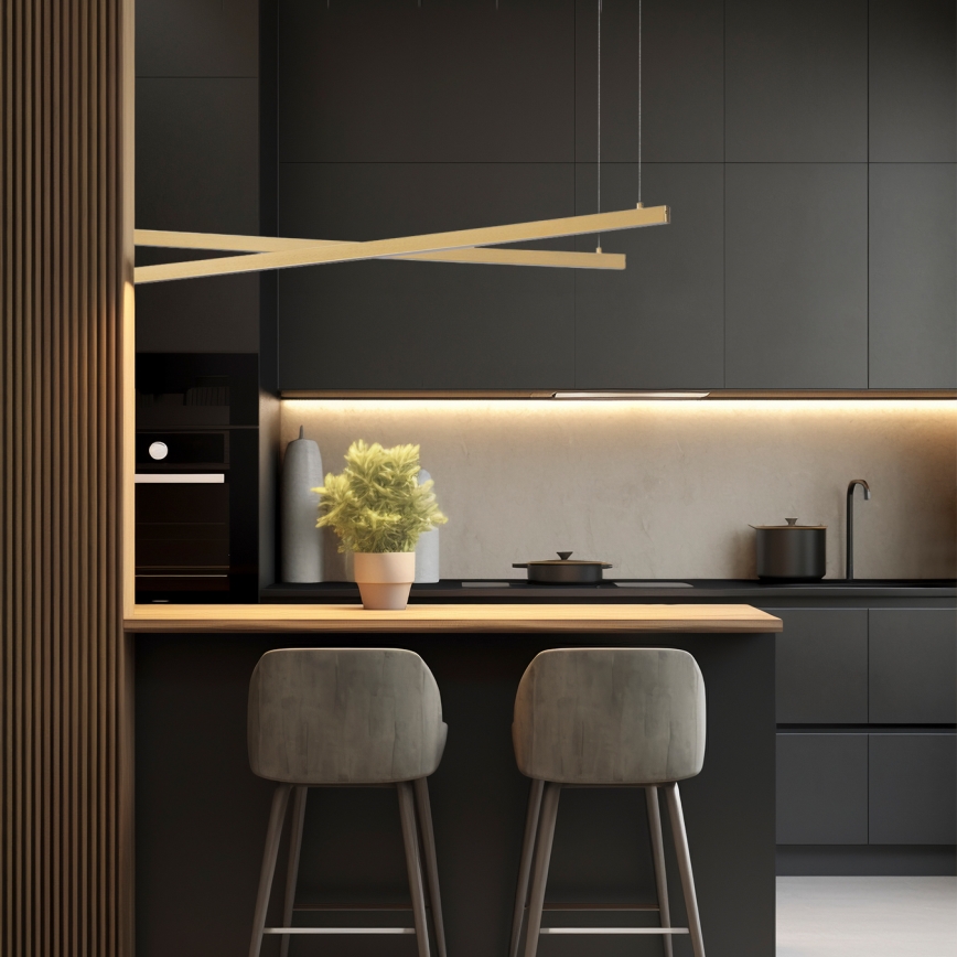 Argon 8839 - LED Lühter MIAMI LED/74W/230V 3000K kuldne