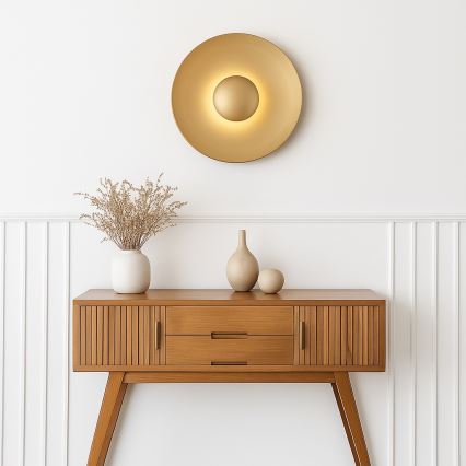 Argon 8865 - LED-seinavalgusti BOLTON LED/12,5W/230V 3000K kuldne