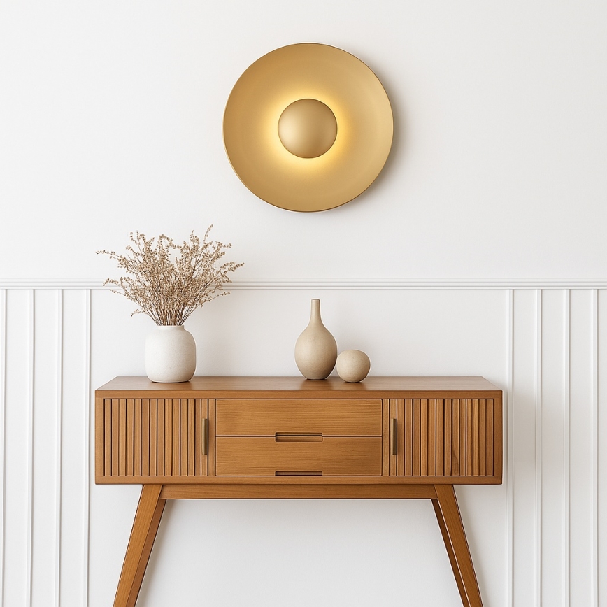 Argon 8865 - LED-seinavalgusti BOLTON LED/12,5W/230V 3000K kuldne