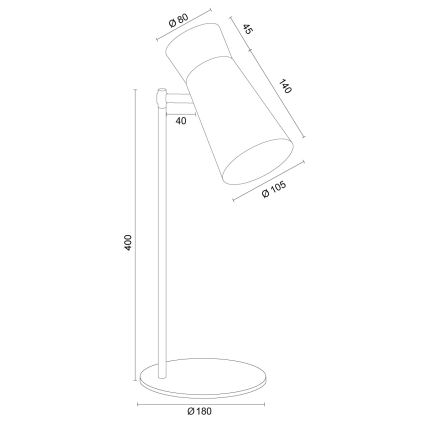 Argon 8872 - Laualamp LORD 1xE14/7W/230V hall