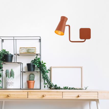 Argon 8882 - seinavalgusti LORD, 1xE14/7W/230V, terrakota