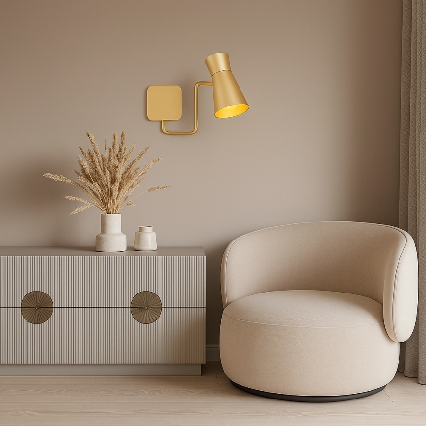 Argon 8884 - seinalamp LORD 1xE14/7W/230V kuldne