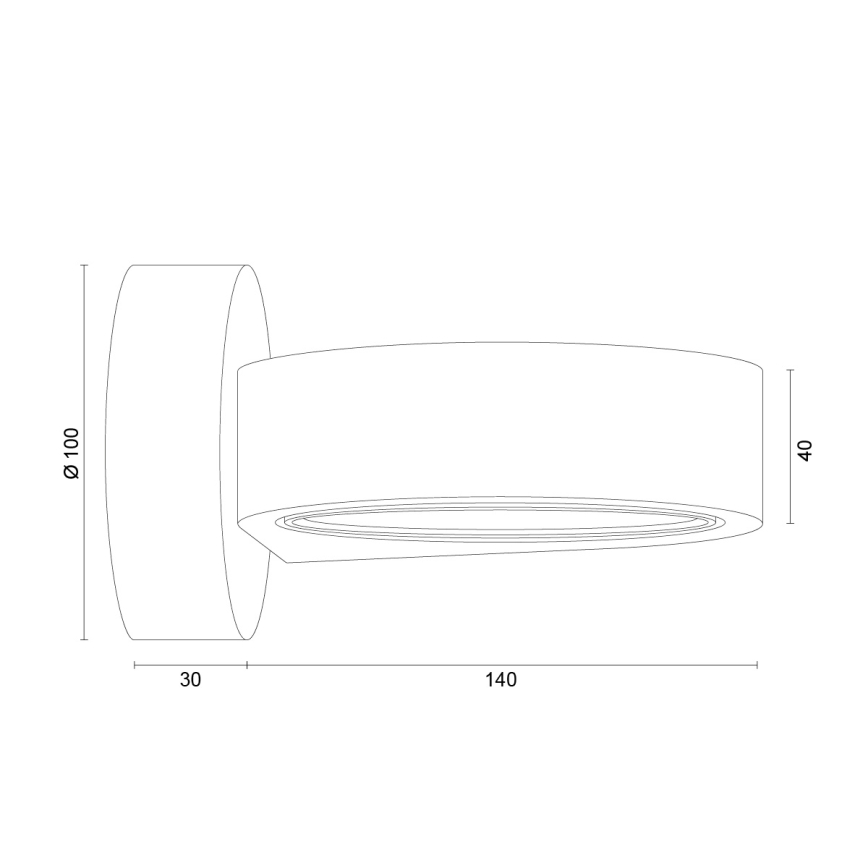 Argon 8897 - Seinavalgusti LOTUS 1xGX53/12W/230V valge