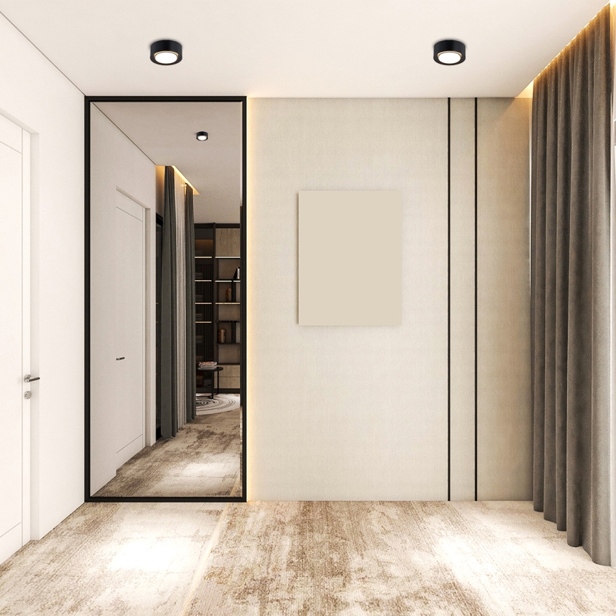 Argon 8905 - laelamp ELORA 1xGX53/7W/230V, läbimõõt 11 cm, must